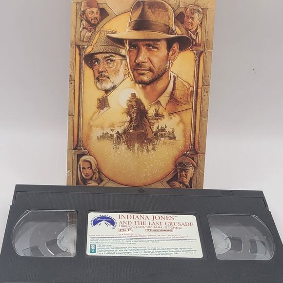 Indiana Jones and the Last Crusade (VHS, 1990) - Picture 3 of 3